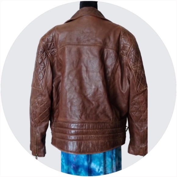 Plus Size REAL Leather Moto Jacket - 3X but FITS SMALL (like a 1X/2X) - Picture 3 of 9